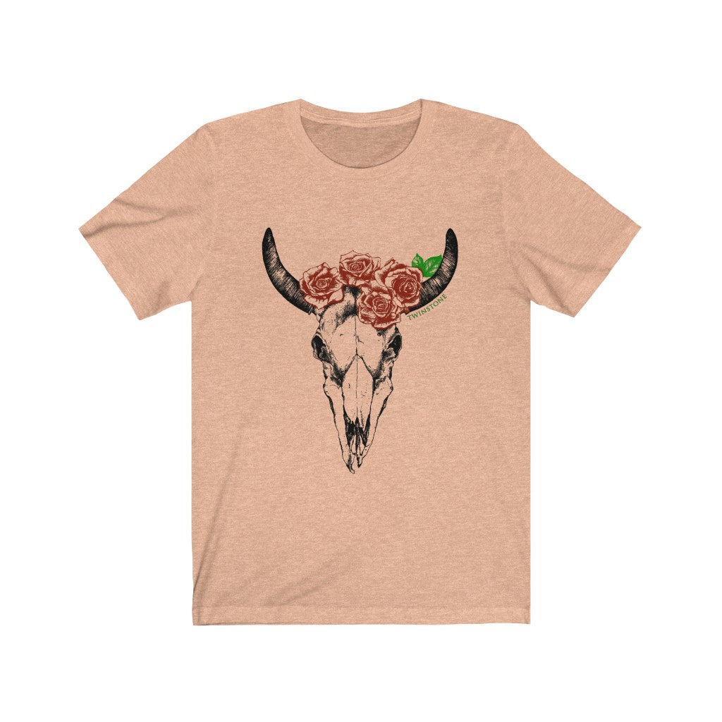 Rose Skull Short Sleeve Tee