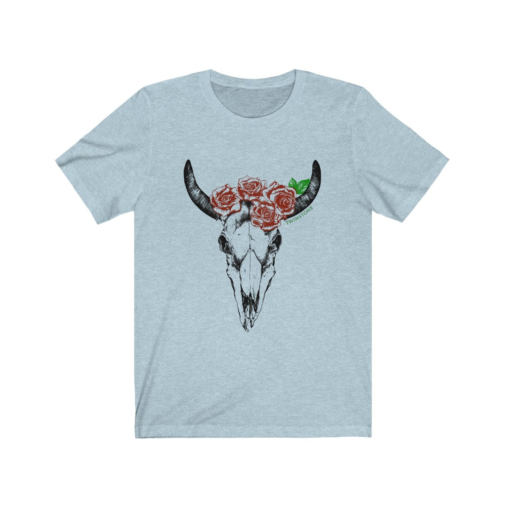 Rose Skull Short Sleeve Tee