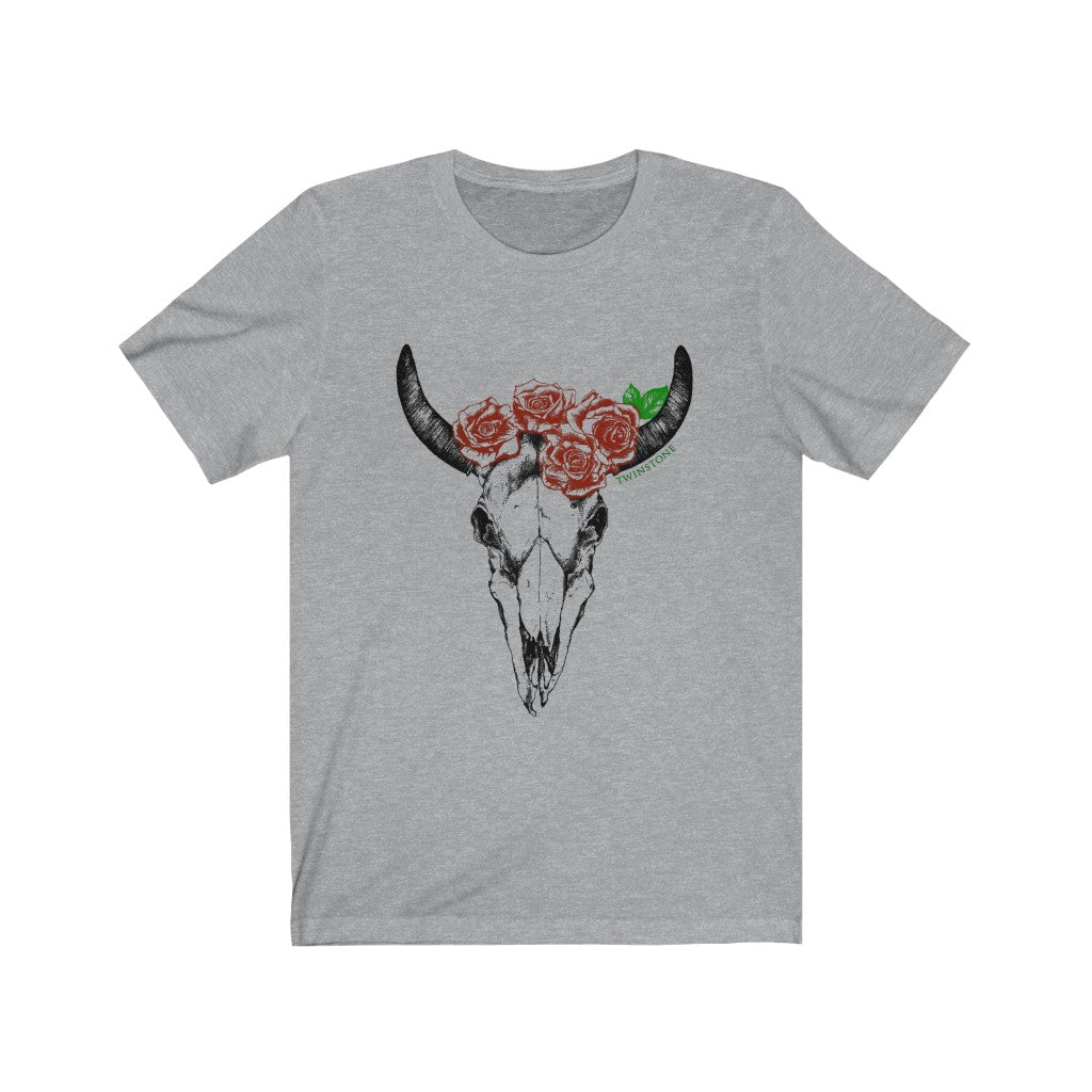 Rose Skull Short Sleeve Tee