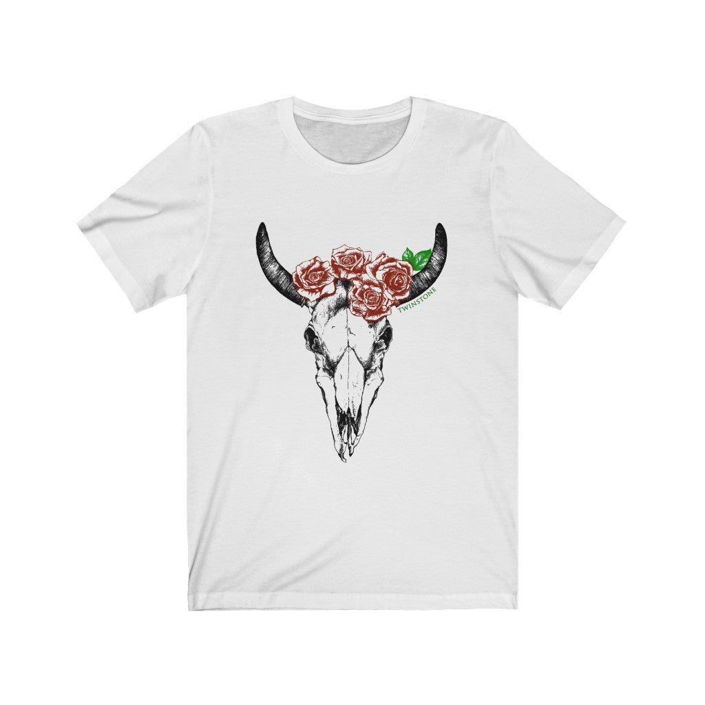 Rose Skull Short Sleeve Tee