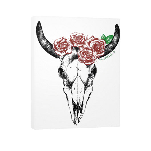 Skull Vertical Canvas VaqueroStore