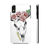 Rose Skull Matte Tough Phone Cases