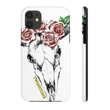 Rose Skull Matte Tough Phone Cases